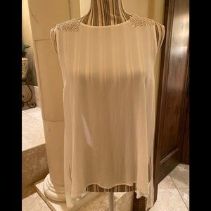 Sheer off white blouse